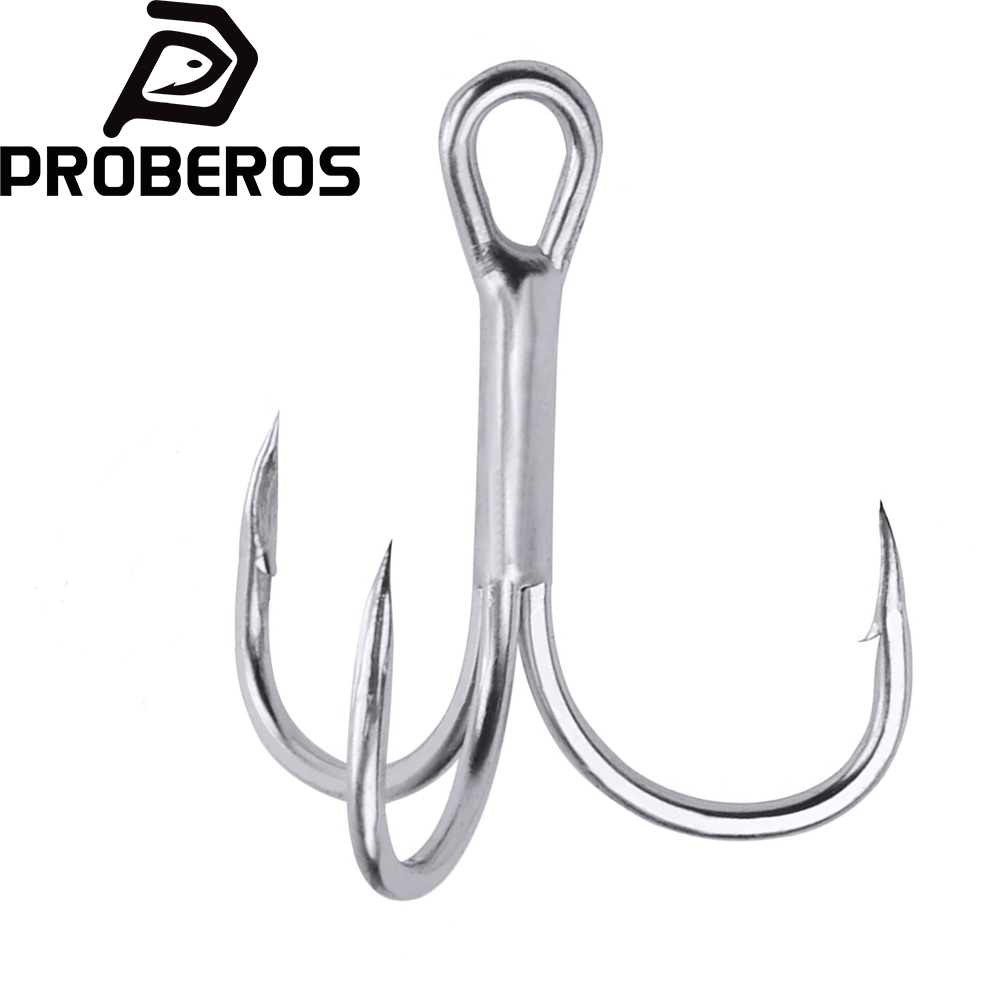 Fishing Hook Offset - PROBEROS 20개/몫 바닷물 낚시 후크 트레블