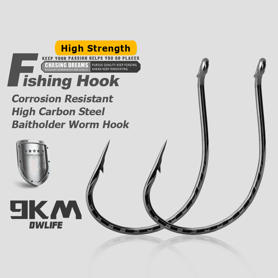 Fishing Hook Barbless - 드롭 샷 후크베이스 낚시 후크 50