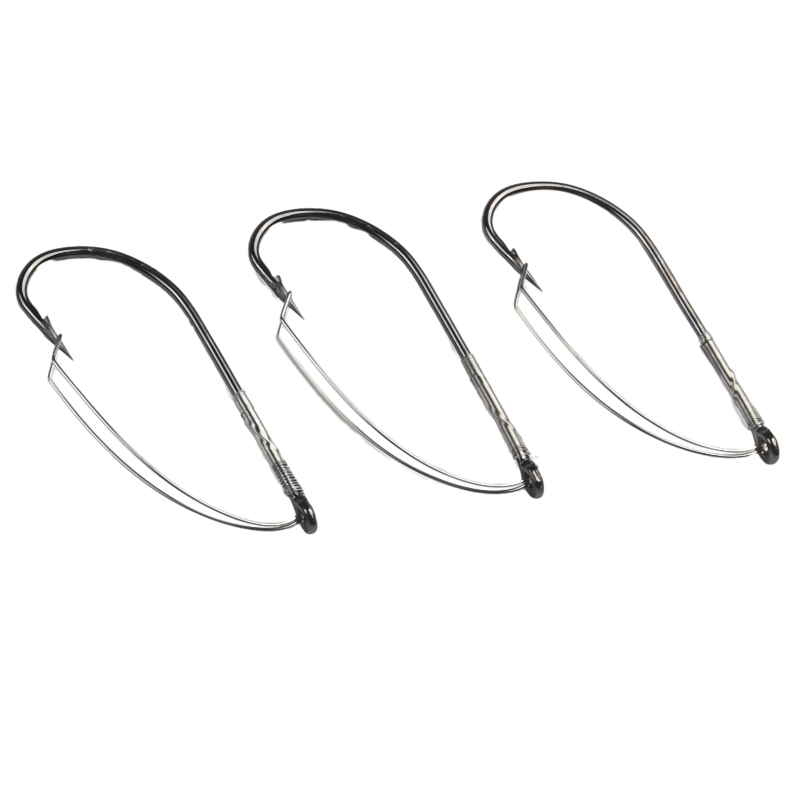 Fishing Hook Weedless - 10개입 위드리스 바브드 배스 낚시 바늘,