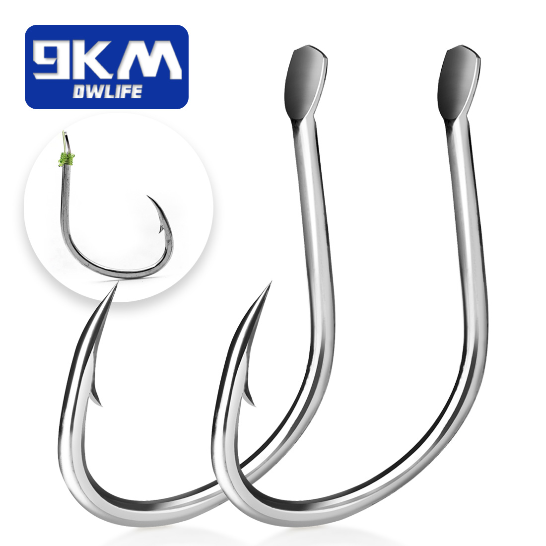 Fishing Hook Barbless - 9KM 라이브 미끼 후크 바닷물 낚시