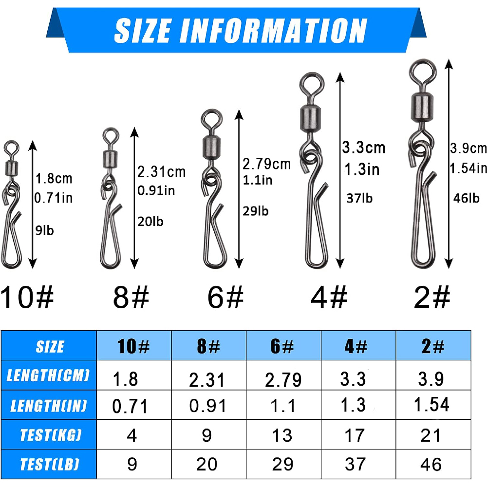 30Pcs 회전 및 낚시 후크 회전 커넥터에 대 한 스 - Fishing Hook Stainless Steel 리뷰 및 가격