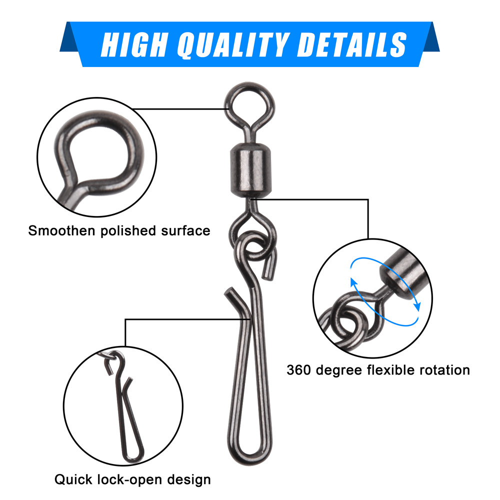 30Pcs 회전 및 낚시 후크 회전 커넥터에 대 한 스 - Fishing Hook Stainless Steel 리뷰 및 가격