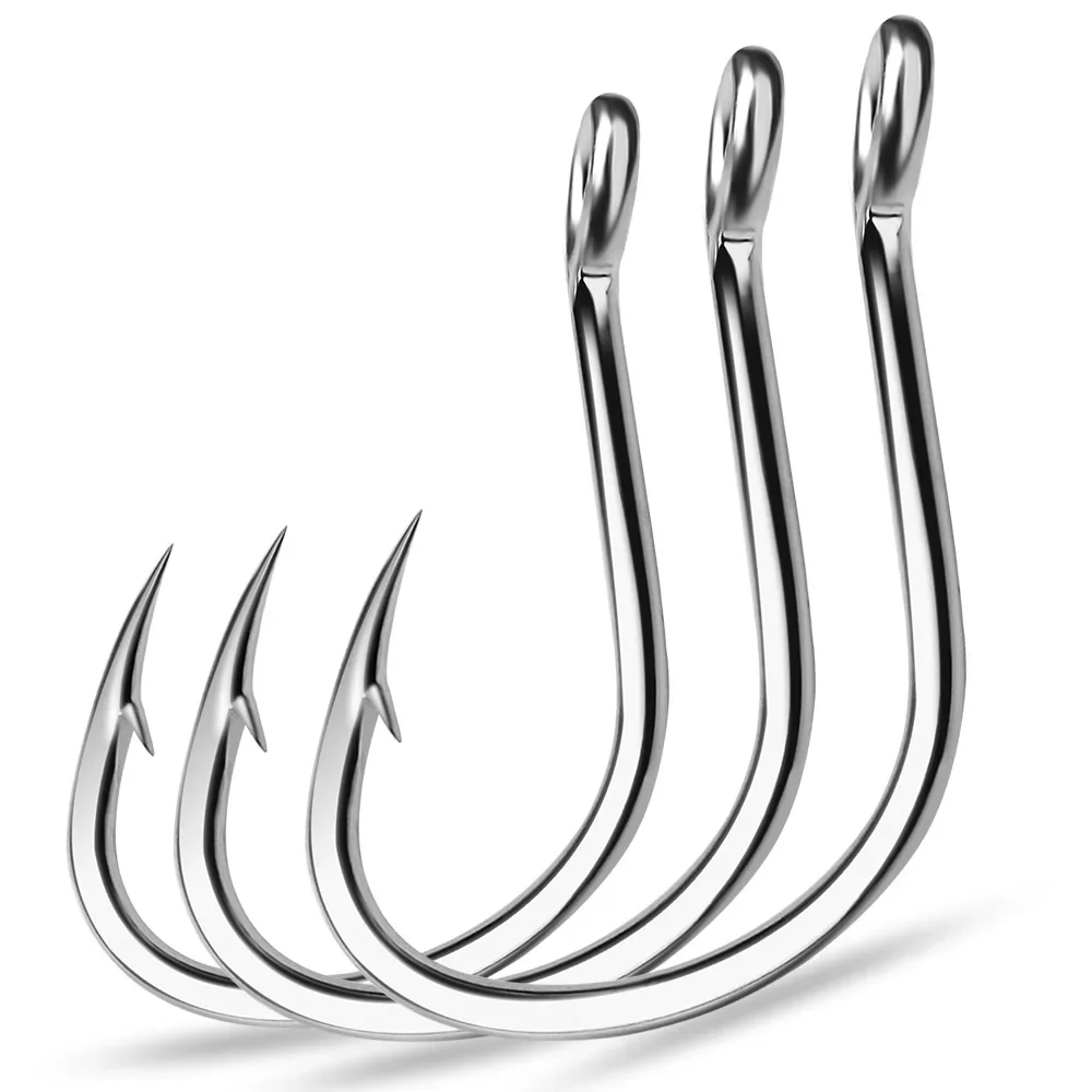 링 아이 Fishhooks 낚시 후크 실버 가시 서클  - Fishing Hook Barbless 리뷰 및 가격