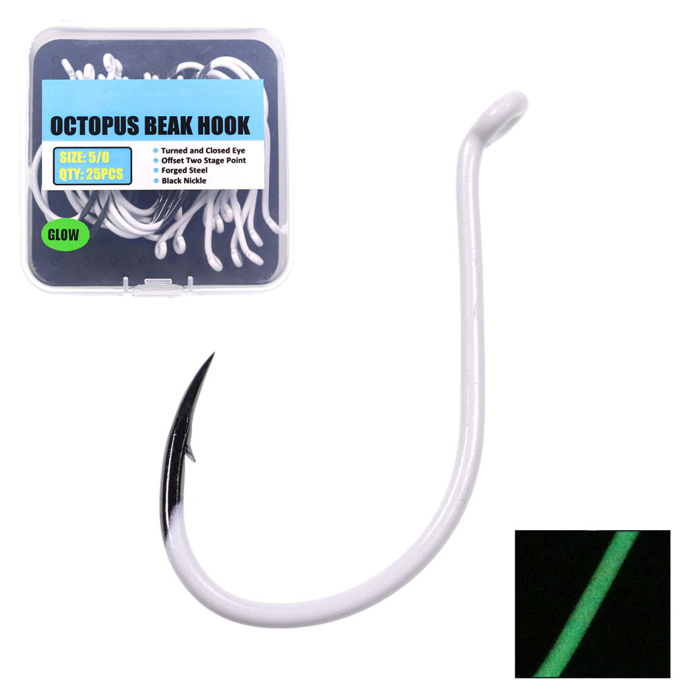 야광 수입 강철 문어 부리 후크 오프셋 클래식 미끼 후 - Fishing Hook Offset 리뷰 및 가격